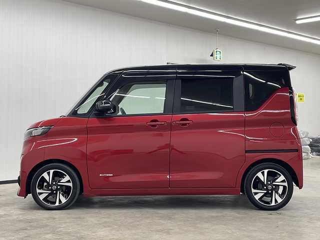日産 ルークス HWS Gターボ プロパイロットED 長崎県 2021(令3)年 3万km スパークリングレッド/ブラック 純正ナビ/アラウンドビューモニター/CD/DVD/Bluetooth/USB/プッシュスタート/スマートキー/両側パワースライドドア/ハンズフリーオートスライドドア/純正15インチアルミ/プロパイロット/先行車発信告知/誤発進制御/道路標識表示/レーダークルーズコントロール/ドライブレコーダー/純正フロアマット/電動格納ミラー/ステアリングスイッチ/リアサーキュレーター/シートバックテーブル/リアサンシェード