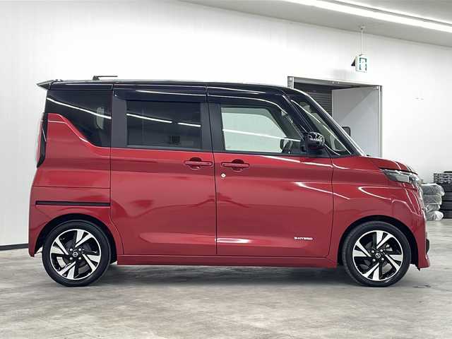日産 ルークス HWS Gターボ プロパイロットED 長崎県 2021(令3)年 3万km スパークリングレッド/ブラック 純正ナビ/アラウンドビューモニター/CD/DVD/Bluetooth/USB/プッシュスタート/スマートキー/両側パワースライドドア/ハンズフリーオートスライドドア/純正15インチアルミ/プロパイロット/先行車発信告知/誤発進制御/道路標識表示/レーダークルーズコントロール/ドライブレコーダー/純正フロアマット/電動格納ミラー/ステアリングスイッチ/リアサーキュレーター/シートバックテーブル/リアサンシェード