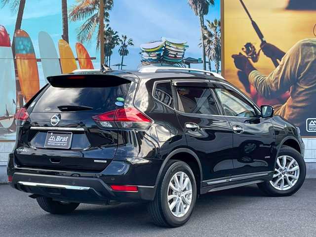 日産 エクストレイル ハイブリッド 20X 宮崎県 2018(平30)年 3.6万km ダイヤモンドブラック 全方位カメラ/純正ナビ/プロパイロット操舵支援/レーダークルーズコントロール/パワーバックドア/カプロンシート/コーナーセンサー/ルーフレール/前後ドラレコ/ＥＴＣ/Ｂｌｕｅｔｏｏｔｈ　ＴＶ　ＤＶＤ　ＡＵＸ/プッシュスタート/スマートキー/スペアキー/保証書/取扱説明書