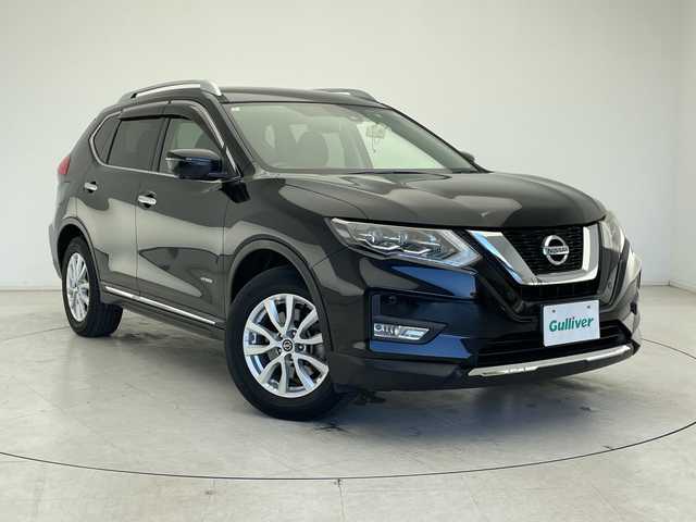 日産 エクストレイル ハイブリッド 20X 千葉県 2018(平30)年 3.6万km ダイヤモンドブラック 純正ナビ/　CD/DVD/Bluetooth/フルセグTV/プロパイロット/レーダークルーズコントロール/レーンキープアシスト/衝突軽減ブレーキ/クリアランスソナー/全方位カメラ/ブラインドスポットモニター/電動パーキング/オートホールド/パワーバックドア/デジタルインナーミラー/ルーフレール/LEDライト/フォグランプ/ETC/前後ドラレコ/ヒーテッドミラー/フロアマット/ドアバイザー