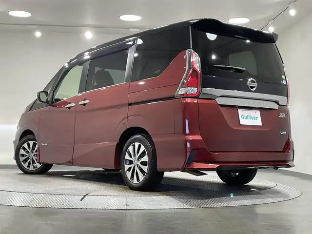 日産 セレナ ハイウェイスター プロパイロットED 愛知県 2016(平28)年 5.4万km マルーンレッド 2トーン 純正10インチナビ/プロパイロット/衝突軽減ブレーキ/両側電動スライドドア/ビルトインETC/LEDヘッドライト/バックカメラ/フルセグＴＶ/Ｂｌｕｅｔｏｏｔｈ/コーナーセンサー/レーンキープアシスト/HDMI接続/プッシュスタート/USB接続/スマートキー/CD/DVD再生/アイドリングストップ/ミュージックサーバー/ミュージックプレイヤー接続/純正フロアマット/純正アルミホイール/オートライト/禁煙車/2トーンカラー/ウィンカーミラー/電動格納ミラー/フォグランプ/電動パーキングブレーキ/オートブレーキホールド/横滑り防止装置/ステアリングリモコン/ハンズフリーパワースライドドア/Wエアコン