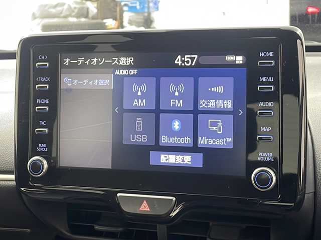 トヨタ ヤリス ハイブリッド Z 宮城県 2020(令2)年 8万km ブラック/シアンメタリック 禁煙車/ヘッドアップディスプレイ/トヨタセーフティーセンス/・レーダークルーズコントロール/・プリクラッシュセーフティーシステム/・パーキングサポートブレーキ/・ロードサインアシスト/・レーントレーシングアシスト/・クリアランスソナー/純正8インチディスプレイオーディオ/・BT.AM.FM.USB.Miracast/バックカメラ/前席シートヒーター/AC100V充電/ビルトインETC/純正ドライブレコーダー（F）/革巻きステアリング/ステアリングスイッチ/プッシュスタート/スマートキー2個/純正フロアマット/純正16インチアルミホイール/15インチアルミホイール付き冬タイヤ積込/ヘッドライトレベライザー/アイドリングストップ/横滑り防止機能