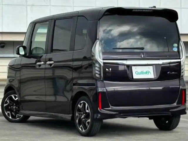 ホンダ Ｎ ＢＯＸ カスタム G L ターボ ホンダセンシング 静岡県 2019(平31)年 4万km プレミアムベルベットパープル・パール 純正メモリーナビ/・フルセグ/CD/DVD/BT/バックカメラ/プッシュスタート/クルーズコントロール追従有/前後方向ドライブレコーダー/MTモード/ハーフレザーシート/両側パワースライドドア/LEDヘッドライト/純正アルミホイール/純正フロアマット/誤発進抑制機能
