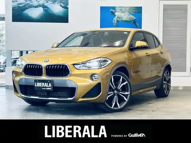 ＢＭＷ Ｘ２ xDrive20i MスポーツX 大阪府 2018(平30)年 2.4万km ガルバニックゴールドメタリック ワンオーナー/HUD/ACC/黒革/インテリジェントセーフティ/パワーシート/シートヒーター/Dシートメモリ/純正ナビ/TV/バックカメラ/純正20インチAW/LEDヘッドライト/電動リアゲート/ETC/ドラレコ