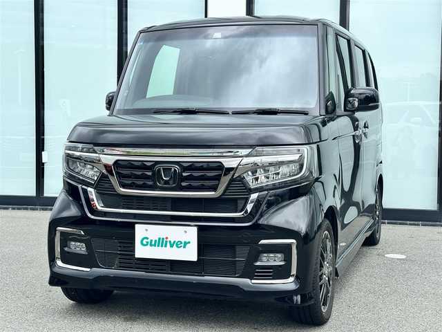 ホンダ Ｎ ＢＯＸ カスタム L ターボ 大阪府 2021(令3)年 3.3万km クリスタルブラックパール 純正８インチナビ/   フルセグTV/CD/DVD/Bluetooth/USB/バックモニター/衝突軽減ブレーキ/横滑り防止装置/コーナーセンサー/前席シートヒーター/両側パワースライドドア/レーダークルーズコントロール/レーンキープアシスト/パドルシフト/アイドリングストップ/オートマチックハイビーム/純正15インチアルミホイール/純正フロアマット/プッシュスタート/スマートキー/ＥＴＣ/ＬＥＤ/禁煙車