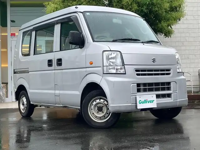 スズキ エブリイ PA 静岡県 2012(平24)年 17.8万km シルキーシルバーメタリック パワーステアリング/マニュアルエアコン/メモリナビ（CD.ワンセグ）/純正フロアマット/Wエアバック/スペアキー