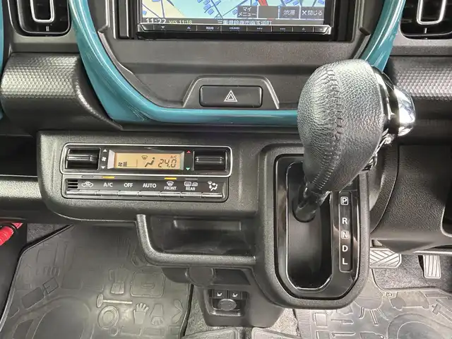 スズキ ハスラー HYBRID X 三重県 2020(令2)年 12.3万km オフブルーM 登録時122/478km/社外ナビ(91000310)/ＦＭ／ＡＭ／ＤＶＤ／ｉＰｏｄ／Ｂｌｕｅｔｏｏｔｈ／フルセグＴＶ/ドライブレコーダー/ビルトインＥＴＣ/シートヒーター/レーンキープアシスト/パーキングアシスト/プリクラッシュ/禁煙車/アイドリングストップ/横滑り防止装置/純正フロアマット/ハンズフリー/プッシュスタート/AUTOライト(LED)/フォグランプ(LED)/盗難防止装置/電格ミラー/ドアバイザー/シートエアバッグ