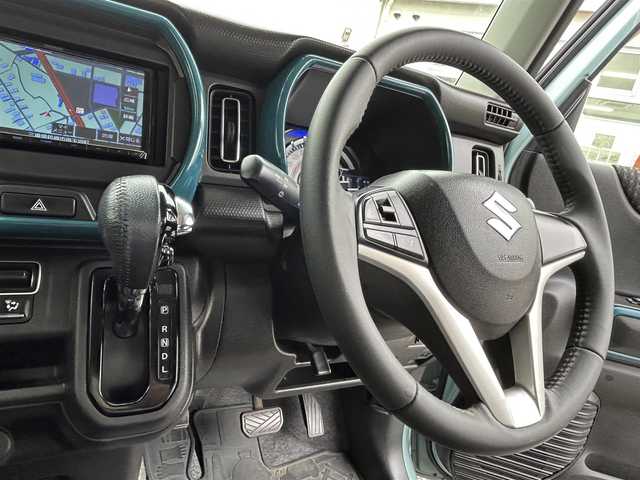 スズキ ハスラー HYBRID X 愛知県 2020(令2)年 12.3万km オフブルーM (株)IDOMが運営する【じしゃロン名古屋鳴海店】の自社ローン専用車両になりますこちらは現金またはオートローンご利用時の価格です。自社ローンご希望の方は別途その旨お申付け下さい/社外ナビ(91000310)/ＦＭ／ＡＭ／ＤＶＤ／ｉＰｏｄ／Ｂｌｕｅｔｏｏｔｈ／フルセグＴＶ/ドライブレコーダー/ビルトインＥＴＣ/シートヒーター/レーンキープアシスト/パーキングアシスト/プリクラッシュ/禁煙車/アイドリングストップ/横滑り防止装置/純正フロアマット/ハンズフリー/プッシュスタート/AUTOライト(LED)/フォグランプ(LED)/盗難防止装置/電格ミラー/ドアバイザー/シートエアバッグ