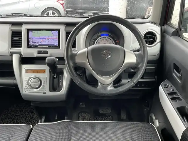 スズキ ハスラー X 神奈川県 2014(平26)年 12万km フェニックスレッドパール/ブルーイッシュブラックパール 社外HDDナビ/　（CD・DVD・Bluetooth）/フルセグTV/レーダーブレーキサポート/キセノンライト/LEDフォグライト/運転席シートヒーター/アイドリングストップ/横すべり防止装置/スマートキー×2/保証書/取扱説明書