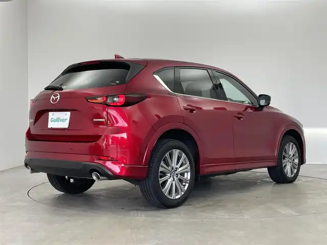 マツダ ＣＸ－５ XD エクスクルーシブモード 埼玉県 2023(令5)年 1.8万km 赤 純正１０．２５インチナビ　３６０度ビューモニター　ＢＳＭ　ＨＵＤ　茶レザー　ＢＯＳＥサウンド　スマートシティブレーキサポート　シートヒーター　ステアリングヒーター　メモリシート　ワイヤレス充電　ＬＥＤ