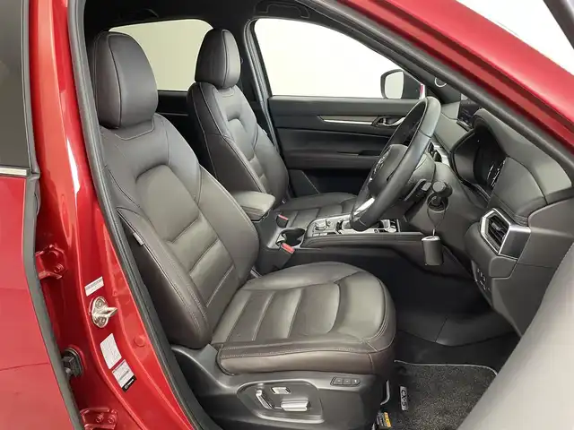マツダ ＣＸ－５ XD エクスクルーシブモード 埼玉県 2023(令5)年 1.8万km 赤 純正１０．２５インチナビ　３６０度ビューモニター　ＢＳＭ　ＨＵＤ　茶レザー　ＢＯＳＥサウンド　スマートシティブレーキサポート　シートヒーター　ステアリングヒーター　メモリシート　ワイヤレス充電　ＬＥＤ
