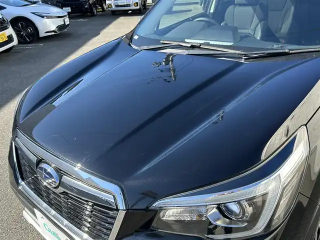 スバル フォレスター ハイブリッド アドバンス 山形県 2018(平30)年 8万km クリスタルブラックシリカ 禁煙車/4WD/純正SDナビ/・TV/AM/FM/DVD/Bluetooth/全車速追従機能クルーズコントロール/アクティブレーンキープアシスト/プリクラッシュブレーキ/先行車発進お知らせ/AT誤発進抑制制御/車線逸脱警報/横滑り防止装置/LEDヘッドライト/オートライト/フロントフォグランプ/ドライブレコーダー/電動パーキングブレーキ/ハーフレザーシート/パワーシート（D/N席）/シートヒーター（D/N席）/純正フロアマット/純正ドアバイザー/ETC