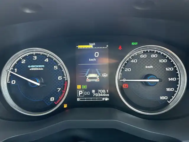 スバル フォレスター ハイブリッド アドバンス 山形県 2018(平30)年 8万km クリスタルブラックシリカ 禁煙車/4WD/純正SDナビ/・TV/AM/FM/DVD/Bluetooth/全車速追従機能クルーズコントロール/アクティブレーンキープアシスト/プリクラッシュブレーキ/先行車発進お知らせ/AT誤発進抑制制御/車線逸脱警報/横滑り防止装置/LEDヘッドライト/オートライト/フロントフォグランプ/ドライブレコーダー/電動パーキングブレーキ/ハーフレザーシート/パワーシート（D/N席）/シートヒーター（D/N席）/純正フロアマット/純正ドアバイザー/ETC