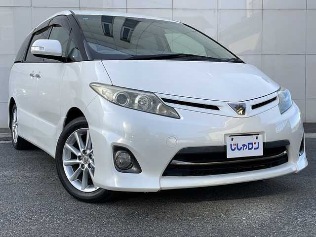 トヨタ エスティマ アエラス Gエディション 栃木県 2011(平23)年 12.7万km ホワイトパールクリスタルシャイン (株)IDOMが運営する【じしゃロン熊谷店】の自社ローン専用車両になりますこちらは現金またはオートローンご利用時の価格です。自社ローンご希望の方は別途その旨お申付け下さい/純正SDナビ/フルセグTV/CD/DVD/BT/SD/AUX/ラジオ/純正フリップダウンモニター/バックカメラ/両側パワースライドドア/ビルトインETC/クルーズコントロール/ドライブレコーダー/HIDヘッドライト/フォグランプ/全席オートウィンドウ/白革調シートカバー/プッシュスタート/スマートキー/保証書/取扱説明書
