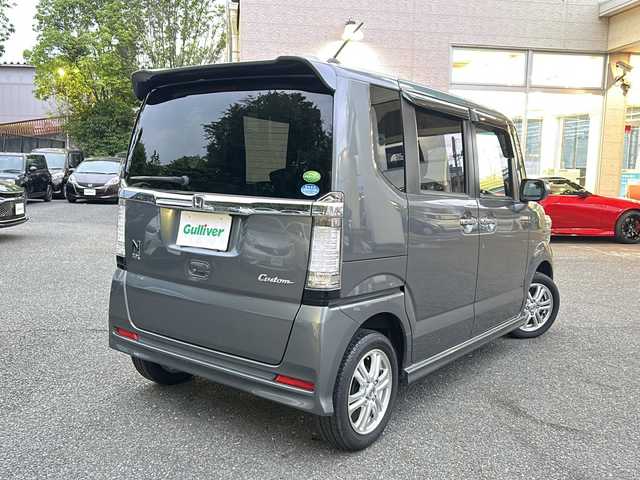 ホンダ Ｎ ＢＯＸ カスタム G Lパッケージ 埼玉県 2012(平24)年 4.8万km ポリッシュドメタルメタリック 登録時走行距離47236km/4WD/Lパッケージ/ナビ装着スペシャルパッケージ/純正HDDナビゲーション/（CD/DVD）/フルセグテレビ /バックカメラ/純正14インチアルミイール/両側電動スライドドア/HIDヘッドライト/フォグランプ/オートライト/ETC/電動格納ミラー/ドアバイザー/プッシュスタート/スマートキー/アイドリングストップ/新車保証書/取扱説明書