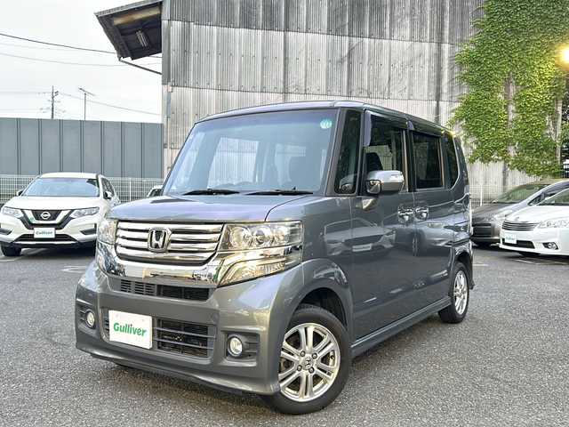 ホンダ Ｎ ＢＯＸ カスタム G Lパッケージ 埼玉県 2012(平24)年 4.8万km ポリッシュドメタルメタリック AIS検査済み/登録時走行距離47236km/4WD/Lパッケージ/ナビ装着スペシャルパッケージ/純正HDDナビゲーション/（CD/DVD）/フルセグテレビ /バックカメラ/純正14インチアルミイール/両側電動スライドドア/HIDヘッドライト/フォグランプ/オートライト/ETC/電動格納ミラー/ドアバイザー/プッシュスタート/スマートキー/アイドリングストップ/新車保証書/取扱説明書