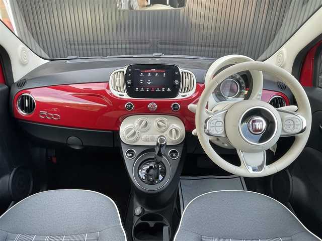 フィアット ５００ 1．2 ポップ 福岡県 2021(令3)年 4.5万km 赤 クルーズコントロール/Ｕ－ｕｃｏｎｎｅｃｔ　/Ａｐｐｌｅｃａｒｐｌａｙ/ａｎｄｒｏｉｄａｕｔｏ　/Ｂｌｕｅｔｏｏｔｈ　/バックカメラ　/白ハーフレザーシート　/ステアリングスイッチ　/スペアタイヤ　/新車保証書/ＥＴＣ