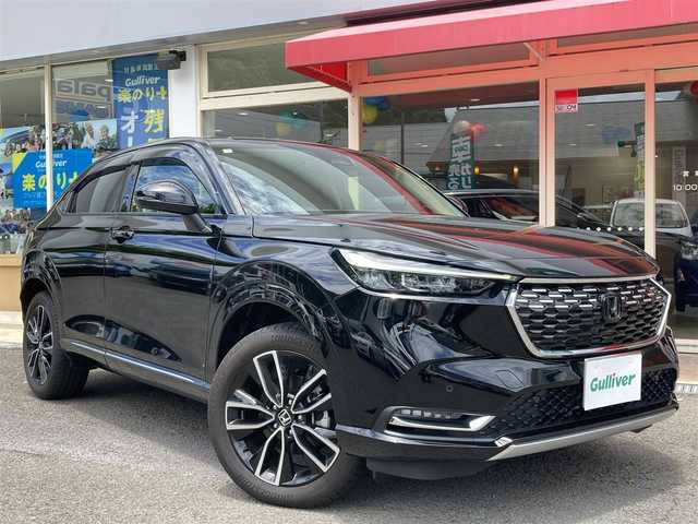 ホンダ ヴェゼル ハイブリッド e:HEV Z 長崎県 2024(令6)年 0.8万km クリスタルブラックパール ホンダセンシング/メーカーOPナビ/・Bluetooth/・フルセグTV/バックカメラ/ビルトインETC2.0/コーナーセンサー/パワーバックドア/ブラインドスポットインフォメーション/ワイヤレス充電器/ハンズフリーアクセスパワーテールゲート/ハーフレザーシート/シートヒーター/LEDオートヘッドライト/ダウンヒルアシスト/電子パーキング/オートホールド機能/ステアリングヒーター/パドルシフト/前後ドライブレコーダー