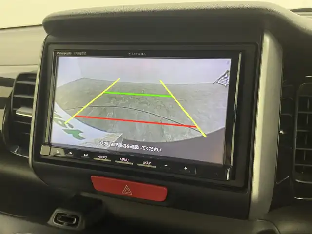 ホンダ Ｎ ＢＯＸ カスタム ターボ SSパッケージ 群馬県 2015(平27)年 2.7万km スマートブラック 衝突軽減　社外７型ナビ　両側パワースライドドア　　バックカメラ　ＨＩＤオートヘッドライト　前後ドライブレコーダー　純正１５インチアルミホイール　クルーズコントロール　ＥＴＣパドルシフト　ＡＢＳ　禁煙車