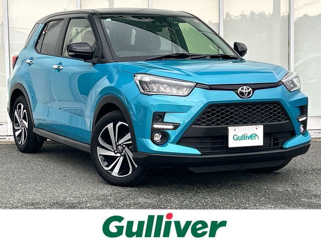 トヨタ ライズ Z 福岡県 2023(令5)年 0.6万km ブラックマイカメタリック/ターコイズブルーマイカメタリック 純正ディスプレイオーディオ/（TV/Bluetooth/AM/FM/HDMI）/全方位カメラ/バックカメラ/ブラインドスポットモニター/レーダークルーズコントロール/シートヒーター/ETC/前後ドライブレコーダー/電動パーキングブレーキ/オートホールド/純正17インチホイール/アイドリングストップ/横滑り防止装置/車線逸脱警報/クリアランスソナー/LEDヘッドライト/スマートキー/プッシュスタート/純正フロアマット/ISOFIX/スペアタイヤ/フォグランプ