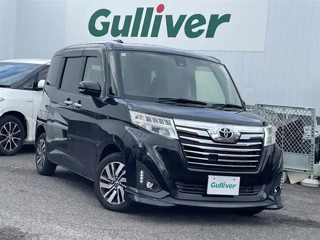 トヨタ ルーミー カスタムG S 福島県 2018(平30)年 7.9万km ブラックマイカメタリック ４ＷＤ/ワンオーナー/純正ナビ/フルセグＴＶ/ＣＤ・ＤＶＤ/ＦＭ・ＡＭ/Ｂｌｕｅｔｏｏｔｈ/Ｂカメラ/両側パワースライドドア/衝突軽減ブレーキ/クルーズコントロール/前席シートヒーター/ＥＴＣ／/ＬＥＤヘッドライト