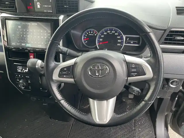 トヨタ ルーミー カスタムG S 福島県 2018(平30)年 7.9万km ブラックマイカメタリック ４ＷＤ/ワンオーナー/純正ナビ/フルセグＴＶ/ＣＤ・ＤＶＤ/ＦＭ・ＡＭ/Ｂｌｕｅｔｏｏｔｈ/Ｂカメラ/両側パワースライドドア/衝突軽減ブレーキ/クルーズコントロール/前席シートヒーター/ＥＴＣ／/ＬＥＤヘッドライト