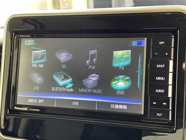 スズキ スペーシア カスタム HYBRID XS ターボ 滋賀県 2019(令1)年 3.5万km ピュアホワイトP 禁煙車/社外ナビ/（CD/DVD/Bluetooth/フルセグTV)/バックカメラ/ビルトインETC/前方ドライブレコーダー/両側パワースライドドア/ハーフレザーシート/運転席シートヒーター/リアソナー /クルーズコントロール/デュアルセンサーブレーキサポート/車線逸脱警報/LEDヘッドライト/オートライト/オートマチックハイビーム/アイドリングストップ/プッシュスタート/スマートキー/パドルシフト
