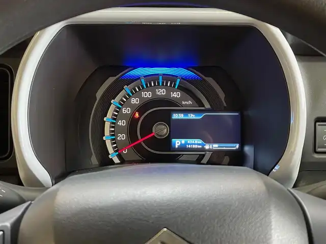 スズキ ハスラー HYBRID G 新潟県 2022(令4)年 1.5万km ブルーイッシュブラックパール3 ４WD/ヒルディセントコントロール/スズキセーフティサポート/デュアルカメラブレーキサポート/レーンアシスト/誤発進抑制機能/ハイビームアシスト/横滑り防止装置/アイドリングストップ/グリップコントロール/スノーモード/リヤパーキングセンサー/シートヒーター/カロッツェリアナビ/フルセグ/バックカメラ/ETC/ドライブレコーダー/サマータイヤ積込あり　純正スチールホイール