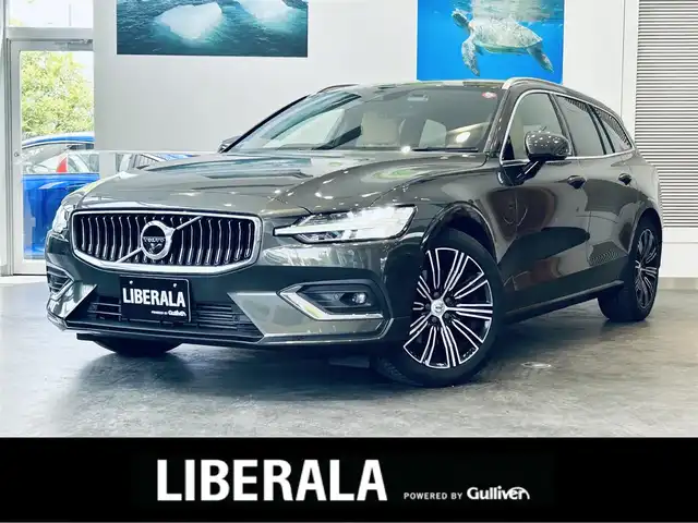 ボルボ Ｖ６０ T5 インスクリプション 大阪府 2018(平30)年 2.7万km グレー ベージュ革/メモリ付きパワーシート/エアシートヒーター/HUD/ハーマンカードン/ACC/BLIS/純正ナビ/TV/３６０度カメラ/applecarplay/純正18インチAW/LEDヘッドライト/電動リアゲート/自動駐車