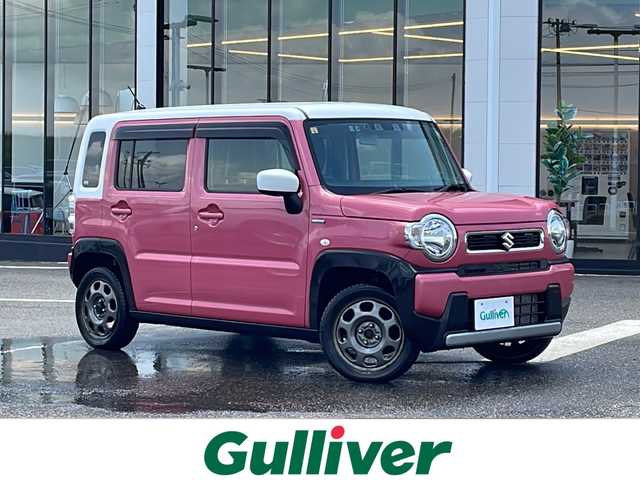 スズキ ハスラー HYBRID G ターボ 新潟県 2020(令2)年 10.9万km チアフルピンクメタリック/ホワイト2トーンルーフ 夏タイヤ積載/社外ナビ/（Bluetooth/DTV/DVD）/衝突軽減/クルーズコントロール/バックカメラ/コーナーセンサー/ビルドインETC/シートヒーター/フロアマット/シガーソケット/LEDヘッドライト