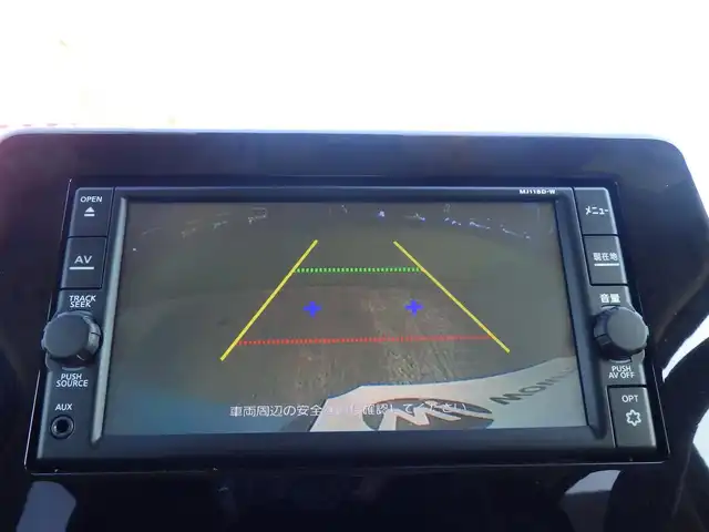 日産 デイズ ハイウェイスターX 熊本県 2019(令1)年 5.1万km アッシュブラウン/ソーダブルー エマージェンシーブレーキ/純正メモリーナビ/地デジTV/【CD再生機能　Bluetooth接続】/バックカメラ/ドライブレコーダー（DRV-MR450）/革巻きステアリング/ステアリングスイッチ/ETC/LEDヘッドライト/フォグライト/ウインカーミラー/コーナーセンサー/純正14インチアルミホイル/サイド/カーテンエアバッグ/インテリジェントキー