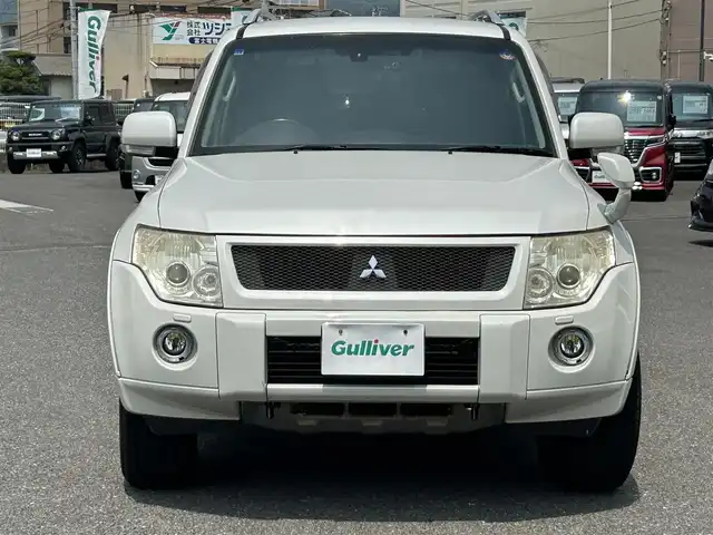 三菱 パジェロ ロング エクシード 広島県 2010(平22)年 17.4万km ウォームホワイトパール パートタイム4WD/社外ナビ/「CD/DVD/Bluetooth/フルセグTV」/SOREXヒッチメンバー/バックカメラ/シートヒーター/ETC/ドライブレコーダー/センターインフォメーションディスプレイ/オートライト/スペアキー