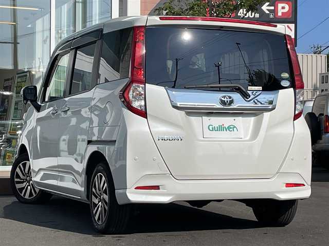 トヨタ ルーミー カスタムG 道央・札幌 2020(令2)年 8.3万km パールホワイトⅢ ・４WD/・純正SDナビ/　CD・SD・AUX・Bluetooth/・ワンセグTV/・バックカメラ/・衝突軽減ブレーキ/・レーンキープアシスト/・横滑り防止装置/・アイドリングストップ/・クルーズコントロール/・ビルトインETC/・前後ドライブレコーダー/・両側パワースライドドア/・LEDヘッドライト/・フォグランプ/・寒冷地仕様/・ドアバイザー/・プッシュスタート/・ウィンカーミラー/・スマートキー/・純正１４インチアルミホイール/・純正フロアマット/・取扱説明書/・スペアキー