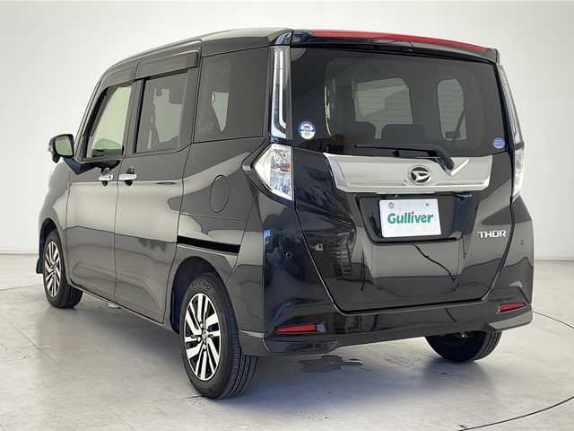 ダイハツ トール カスタムG 千葉県 2020(令2)年 7万km ブラックマイカメタリック スマートアシスト/先行車発進警報/衝突被害軽減システム/クリアランスソナー/レーダークルーズコントロール/車線逸脱警報/純正SDナビ/　（Bluetooth/CD/DVD/USB/フルセグTV/iPod）/バックカメラ/純正ビルトインETC/純正ドライブレコーダー（前方のみ）/両側パワースライドドア/パワーステアリング/アイドリングストップ/純正フロアマット/サンシェード/オートハイビーム/LEDヘッドライト/ドアバイザー/フォグランプ/純正14インチアルミホイール
