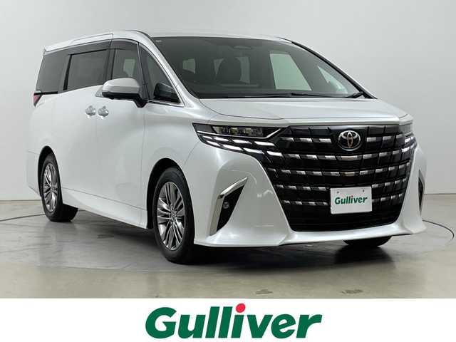 トヨタ アルファード Z 道央・札幌 2025(令7)年 0.2万km プラチナホワイトパールマイカ ・4WD  /  寒冷地仕様/・トヨタセーフティーセンス/・純正14インチディスプレイオーディオ/・BT/USB(AppleCarPlay/AndroidAuto)/・フルセグTV/・パノラミックビューモニター/・両側パワースライドドア/・パワーバックドア/・レーダークルーズコントロール/・3眼LEDヘッドライト/・アダプティブハイビームシステム/・フロント/リアフォグランプ/・ブラック合成皮革シート/・メモリーパワーシート/・シートヒーター/ベンチレーション/・スマートキー/・純正18インチAW/・置くだけ充電/・デジタルインナーミラー/・純正ドライブレコーダー/・ETC2.0