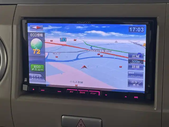 スズキ ラパン X 福島県 2012(平24)年 7.5万km チェリーピンクパールメタリック 社外ナビ/・型番：MDV-737DT/・フルセグTV/BT/CD/DVD/プッシュスタート/・スマートキー/フロアマット/ドアバイザー