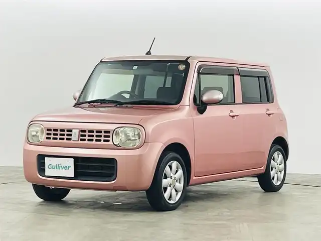 スズキ ラパン X 福島県 2012(平24)年 7.5万km チェリーピンクパールメタリック 社外ナビ/・型番：MDV-737DT/・フルセグTV/BT/CD/DVD/プッシュスタート/・スマートキー/フロアマット/ドアバイザー