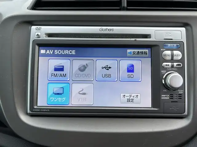 ホンダ フィット G 宮城県 2012(平24)年 12.3万km クリスタルブラックパール 純正ナビ（VXM-128VS）/リモコンキー/ワンセグTV/純正フロアマット/純正ホイールキャップ