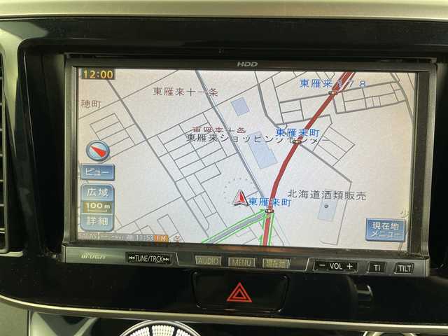 日産 デイズ ルークス X 道央・札幌 2017(平29)年 7.4万km ブラック ・４WD　/エマージェンシーブレーキ/・衝突被害軽減ブレーキ/・純正HDDナビ/・DVD.CD.フルセグ/・アラウンドビューモニターモニター/・バックカメラ/・左パワースライドドア/・プッシュスタート/スマートー/・アイドリングストップ/・スタッドレスタイヤＡＷ積込み/・ＥＴＣ