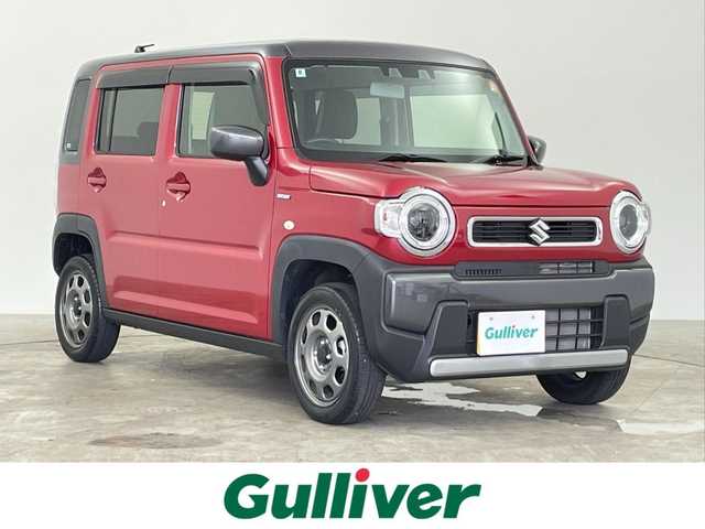 スズキ ハスラー HYBRID G 千葉県 2022(令4)年 2万km フェニックスレッドパール/ガンメタリック2トーンルーフ セーフティサポート（予防安全技術）/デュアルカメラブレーキサポート/誤発進抑制機能/車線逸脱抑制機能/車線逸脱警報機能/ふらつき警報機能/アダプティブクルーズコントロール/ハイビームアシスト/標識認識機能/後退時ブレーキサポート/後方誤発進抑制機能/先行車発進お知らせ機能/社外8インチメモリーナビ(AVIC-RL812)/フルセグTV/Bluetooth接続/CD/DVD再生/LEDヘッドライト/スマートキー/純正スチールホイール(ガンM塗装)/前後コーナーセンサー