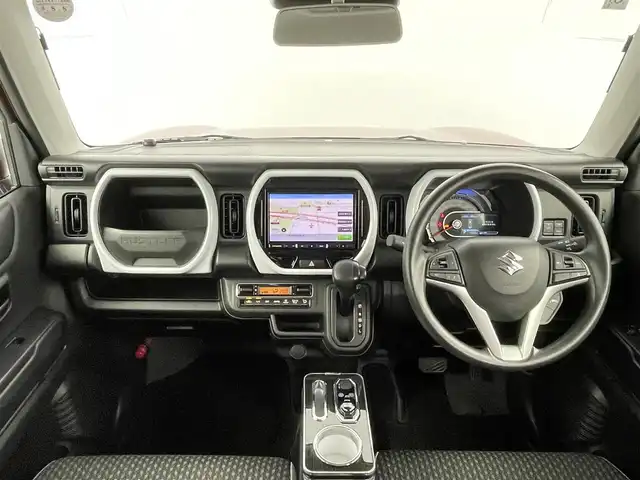 スズキ ハスラー HYBRID G 千葉県 2022(令4)年 2万km フェニックスレッドパール/ガンメタリック2トーンルーフ セーフティサポート（予防安全技術）/デュアルカメラブレーキサポート/誤発進抑制機能/車線逸脱抑制機能/車線逸脱警報機能/ふらつき警報機能/アダプティブクルーズコントロール/ハイビームアシスト/標識認識機能/後退時ブレーキサポート/後方誤発進抑制機能/先行車発進お知らせ機能/社外8インチメモリーナビ(AVIC-RL812)/フルセグTV/Bluetooth接続/CD/DVD再生/LEDヘッドライト/スマートキー/純正スチールホイール(ガンM塗装)/前後コーナーセンサー