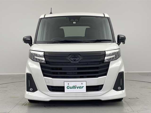 トヨタ ルーミー カスタムG－T 茨城県 2022(令4)年 4.8万km パールホワイトⅢ 純正SDナビ　/フルセグTV/FM　AM　CD　DVD　SD　/Bluetooth接続/ハンズフリー対応/USBポート/全周囲カメラ/オートライト/オートマチックハイビーム/両側電動スライドドア/アダプティブクルーズコントロール/衝突被害軽減ブレーキ/前後コーナーセンサー/パーキングセンサー/Clazzioシートカバー/純正フロアマット/横滑り制御機能/アイドリングストップ/盗難防止装置/ビルトインＥＴＣ/純正ホイール/プッシュスタート/スマートキー