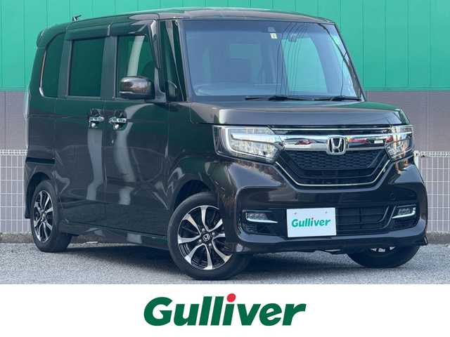 ホンダ Ｎ ＢＯＸ カスタム G EX ホンダセンシング 千葉県 2018(平30)年 4.9万km プレミアムグラマラスブロンズP 社外SDナビ（CCN-RE04D)/　（BT/DVD/CD/AM/FM)/フルセグ/社外ドラレコ（前）/ETC/ホンダセンシング/バックカメラ/片側パワースライド/LEDライト/プッシュスタート/純正フロアマット/純正アルミホイール/エンジンスタートボタン/保証書/取扱説明書