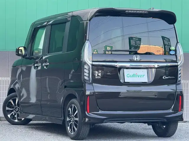 ホンダ Ｎ ＢＯＸ カスタム G EX ホンダセンシング 千葉県 2018(平30)年 4.9万km プレミアムグラマラスブロンズP 社外SDナビ（CCN-RE04D)/　（BT/DVD/CD/AM/FM)/フルセグ/社外ドラレコ（前）/ETC/ホンダセンシング/バックカメラ/片側パワースライド/LEDライト/プッシュスタート/純正フロアマット/純正アルミホイール/エンジンスタートボタン/保証書/取扱説明書