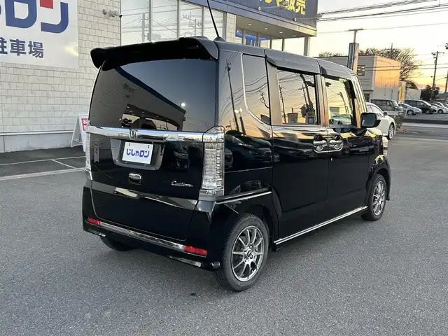 ホンダ Ｎ ＢＯＸ カスタム G Lパッケージ 群馬県 2015(平27)年 11.4万km スマートブラック (株)IDOMが運営する【じしゃロン伊勢崎店】の自社ローン専用車両になりますこちらは現金またはオートローンご利用時の価格です。自社ローンご希望の方は別途その旨お申付け下さい/両側パワースライドドア/純正メモリーナビゲーション/バックカメラ/CD/DVD/SD/BT/ワンセグTV/ETC/HIDヘッドライト/オートライト/フォグライト