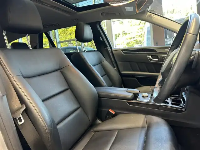 メルセデス・ベンツ Ｅ３５０ ブルーテックワゴンアバンギャルド 大阪府 2011(平23)年 5.5万km イリジウムシルバー サンルーフ/純正ナビ/TV/バックカメラ/純正17インチAW/HIDヘッドライト/クリアランスソナー/電動リアゲート/パドルシフト/ＥＴＣ/黒革/メモリ付きパワーシート/シートヒーター/クルコン/ルーフレール