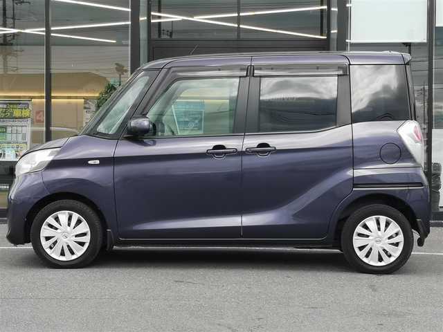 日産 デイズ ルークス X 茨城県 2014(平26)年 5.2万km プレミアムパープルP 純正ナビ/【CD・DVD・SD・BT・TV・AM・FM・VTR・USB・iPod・AUX】/ETC/全方位カメラ/両側パワスラ/アイドリングストップ/ヘッドライトレベライザー/オートエアコン/ドアバイザー/電格ミラー/純正フロアマット/純正ホイールカバー