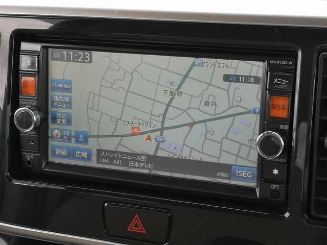 日産 デイズ ルークス X 茨城県 2014(平26)年 5.2万km プレミアムパープルP 純正ナビ/【CD・DVD・SD・BT・TV・AM・FM・VTR・USB・iPod・AUX】/ETC/全方位カメラ/両側パワスラ/アイドリングストップ/ヘッドライトレベライザー/オートエアコン/ドアバイザー/電格ミラー/純正フロアマット/純正ホイールカバー