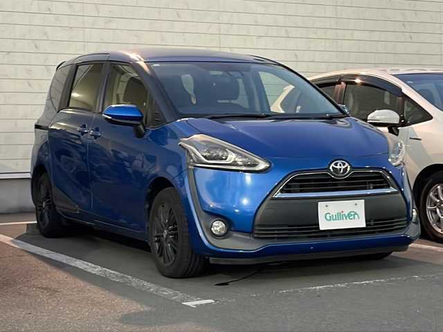 トヨタ シエンタ G 静岡県 2016(平28)年 6.9万km コバルトブルーメタリック /社外ナビ/地デジTV//社外CD/DVD/Bluetooth//バックカメラ//両側パワースライドドア//セーフティセンス//オートハイビーム//レーンキープアシスト//社外15インチAW//LEDヘッドライト//スマートキー//ETC