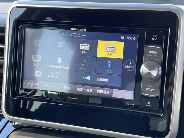 スズキ スペーシア カスタム HYBRID GS 滋賀県 2018(平30)年 2.9万km スチールシルバーM 禁煙車/カロッツェリア製ナビ/（CD/DVD/Bluetooth/フルセグTV)/ビルトインETC/前方ドラレコ/片側パワースライドドア/運転席シートヒーター/デュアルセンサーブレーキサポート/車線逸脱警報/リアソナー/LEDヘッドライト/オートライト/オートハイビーム/アイドリングストップ/ロールサンシェード/プッシュスタート/スマートキー×２